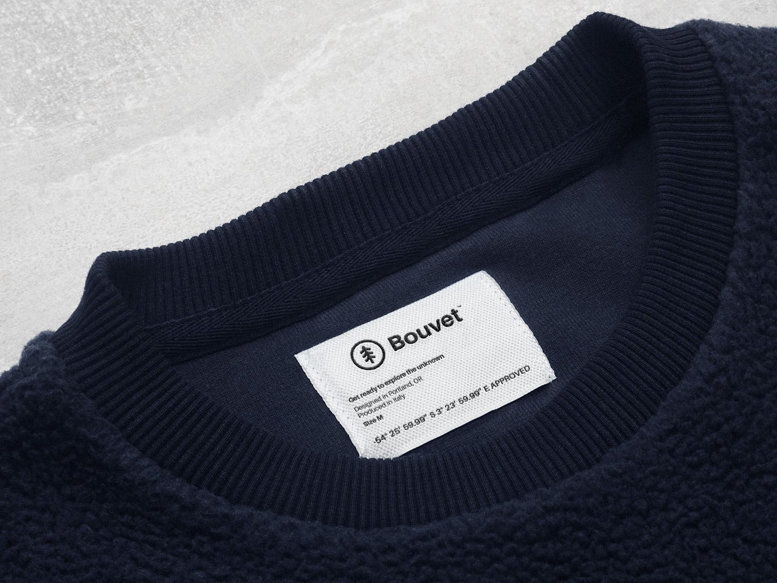 Etichetta prodotto Bouvet - label design