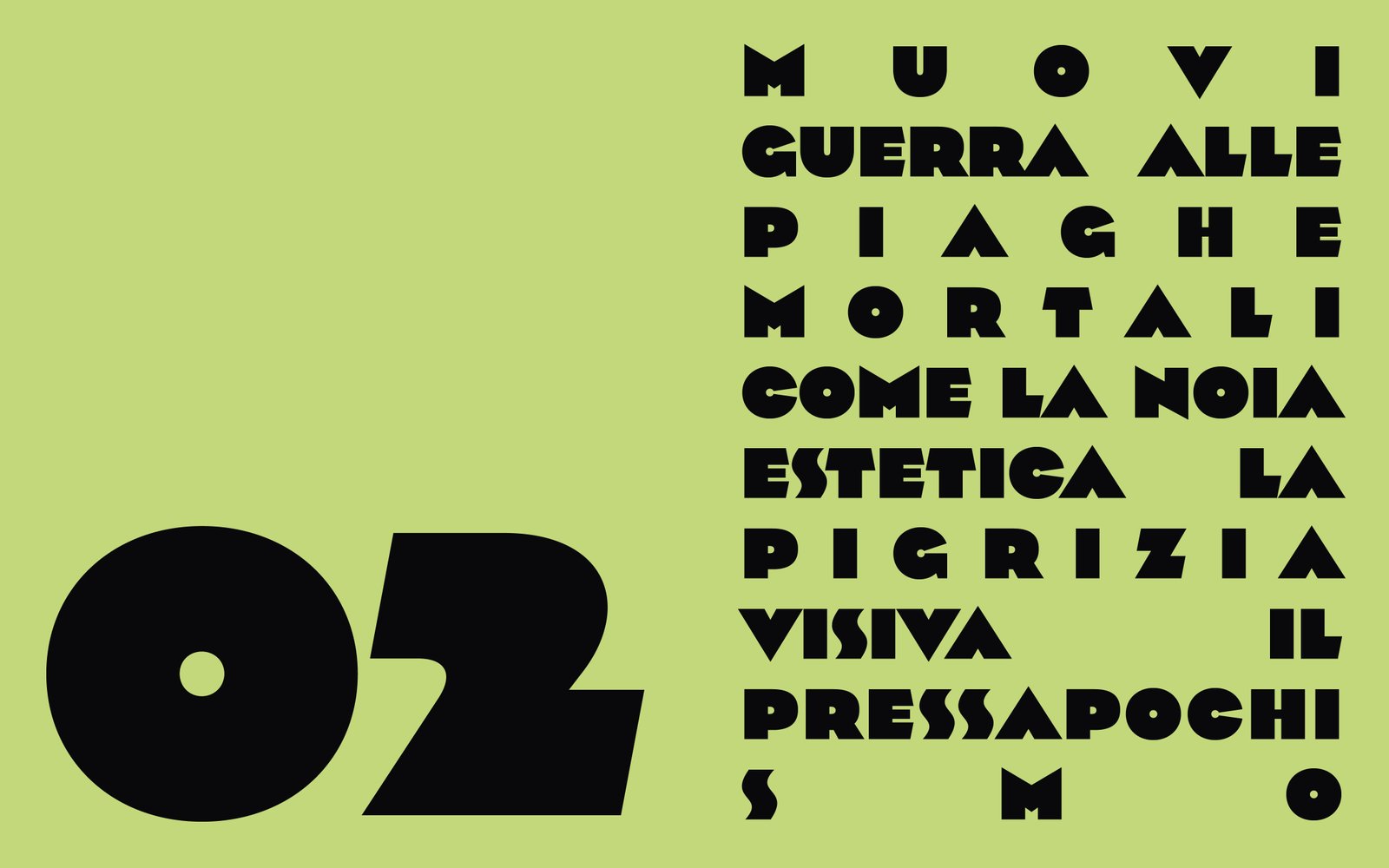 Divino Design comandamento 2 - tipografia audace graphic design concept