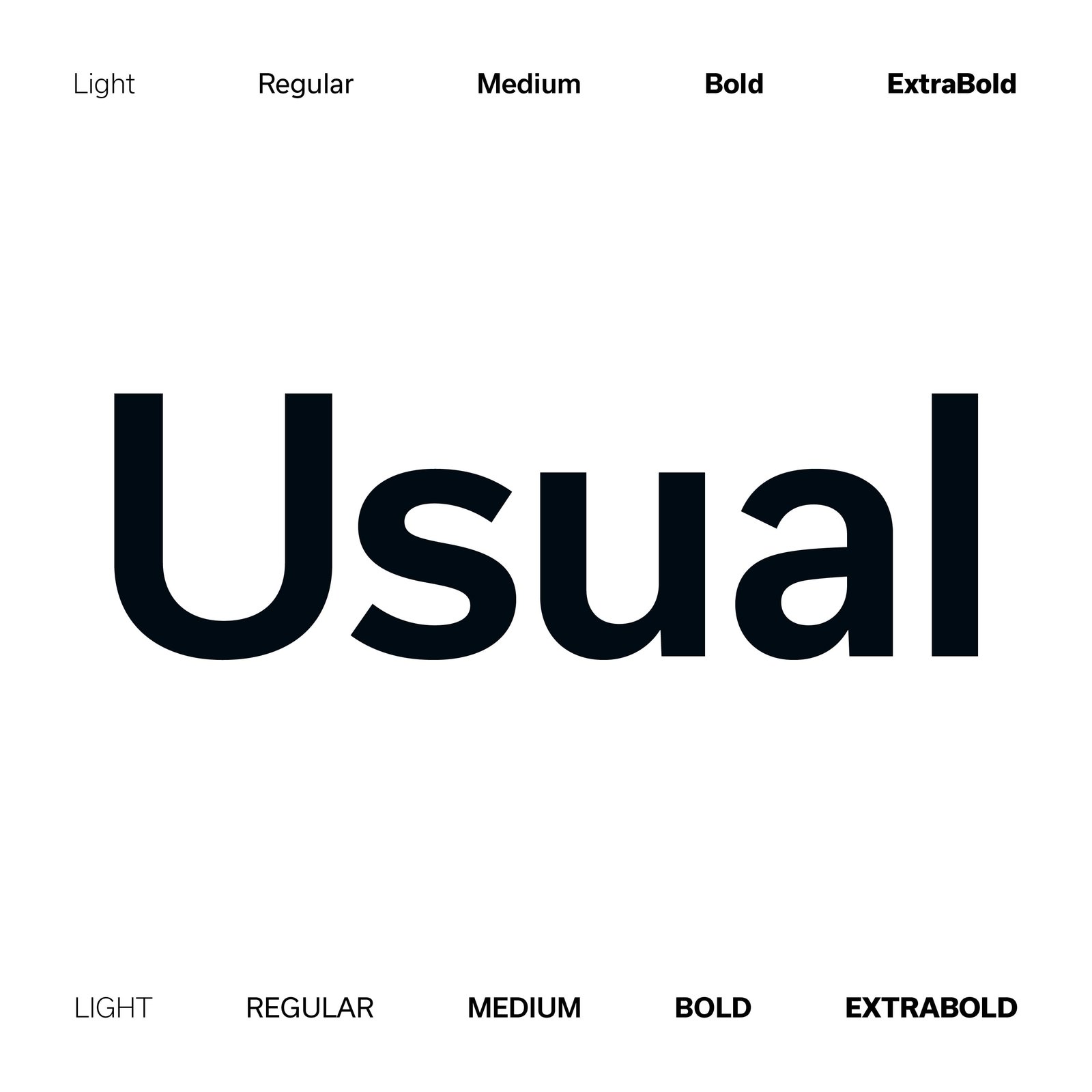 Font Usual LOKI - tipografia secondaria brand identity